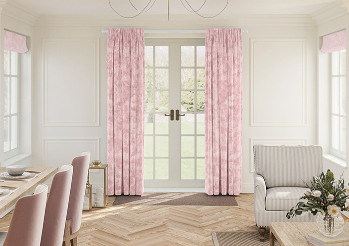 Cyrus Crushed Velvet, Rose - Made to Measure Curtains - Image 3